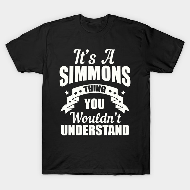 Simmons Thing T-Shirt by moclan